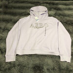 Aeropostale Women's Pastel Purple Pullover Sweatshirt Hoodie Jacket, Size XL